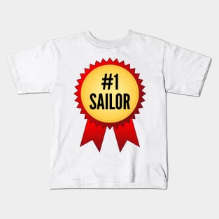 Number 1 Sailor Gold Medal Kids T-Shirt